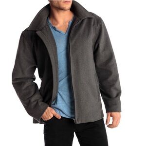 ALPINE Swiss Grant Wool Blend Zip Up Coat Size XXL